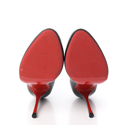 Christian Louboutin Shiny Nappa Toot Couverte 100 Pumps 40 Black 5 of 9