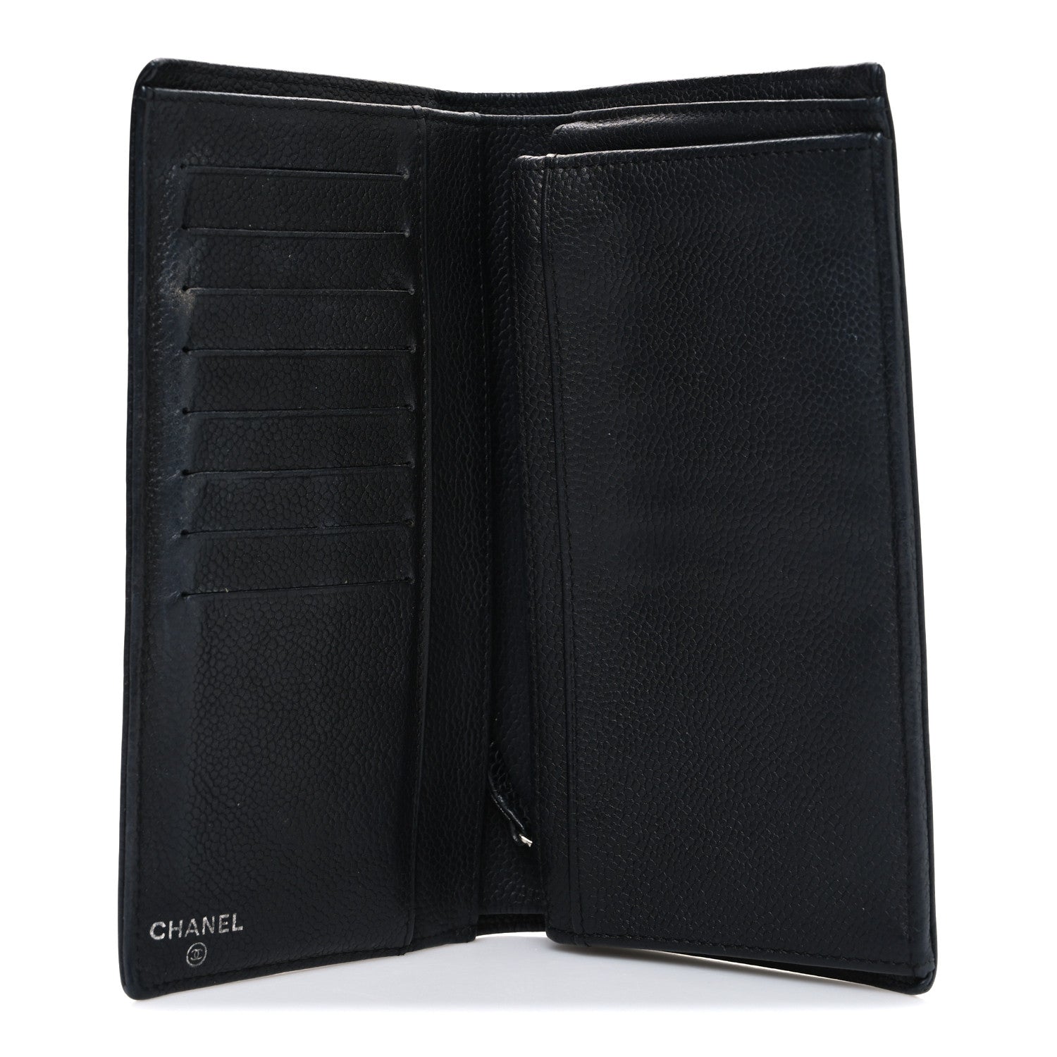 Chanel Caviar Timeless CC Yen Wallet Black 5 of 8