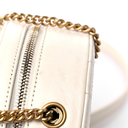 Chanel Crumpled Calfskin Cotton Small En Vogue Round Bag White 13 of 14