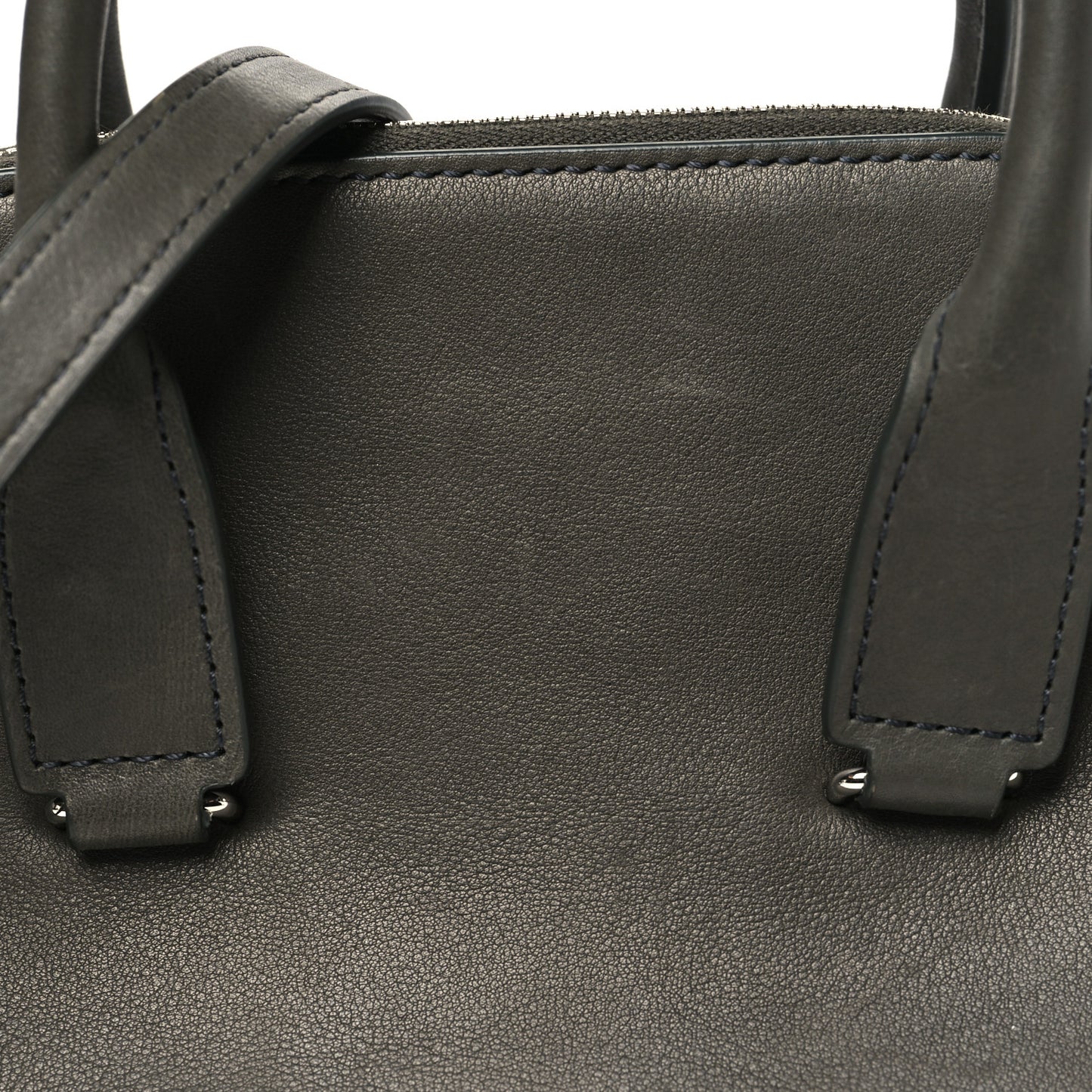 Saddle Calfskin Mini Devon Bag Koala Grey