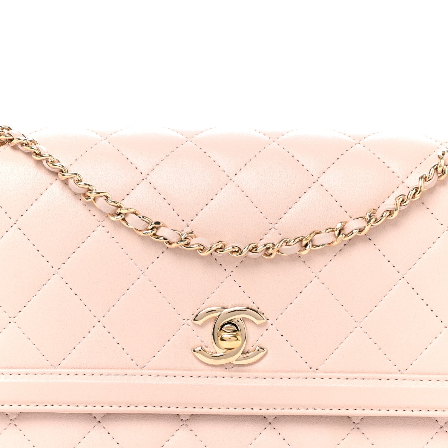 Chanel Lambskin Quilted Hanbok Flap Bag Light Pink 8 of 10