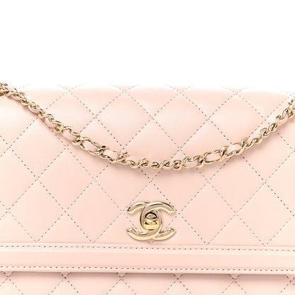 Chanel Lambskin Quilted Hanbok Flap Bag Light Pink 8 of 10