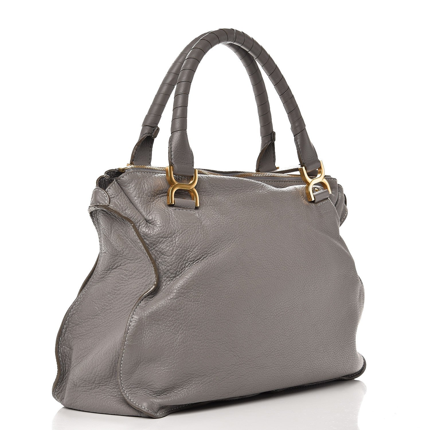 Chloe Calfskin Large Marcie Satchel Cashmere Grey 3 of 8