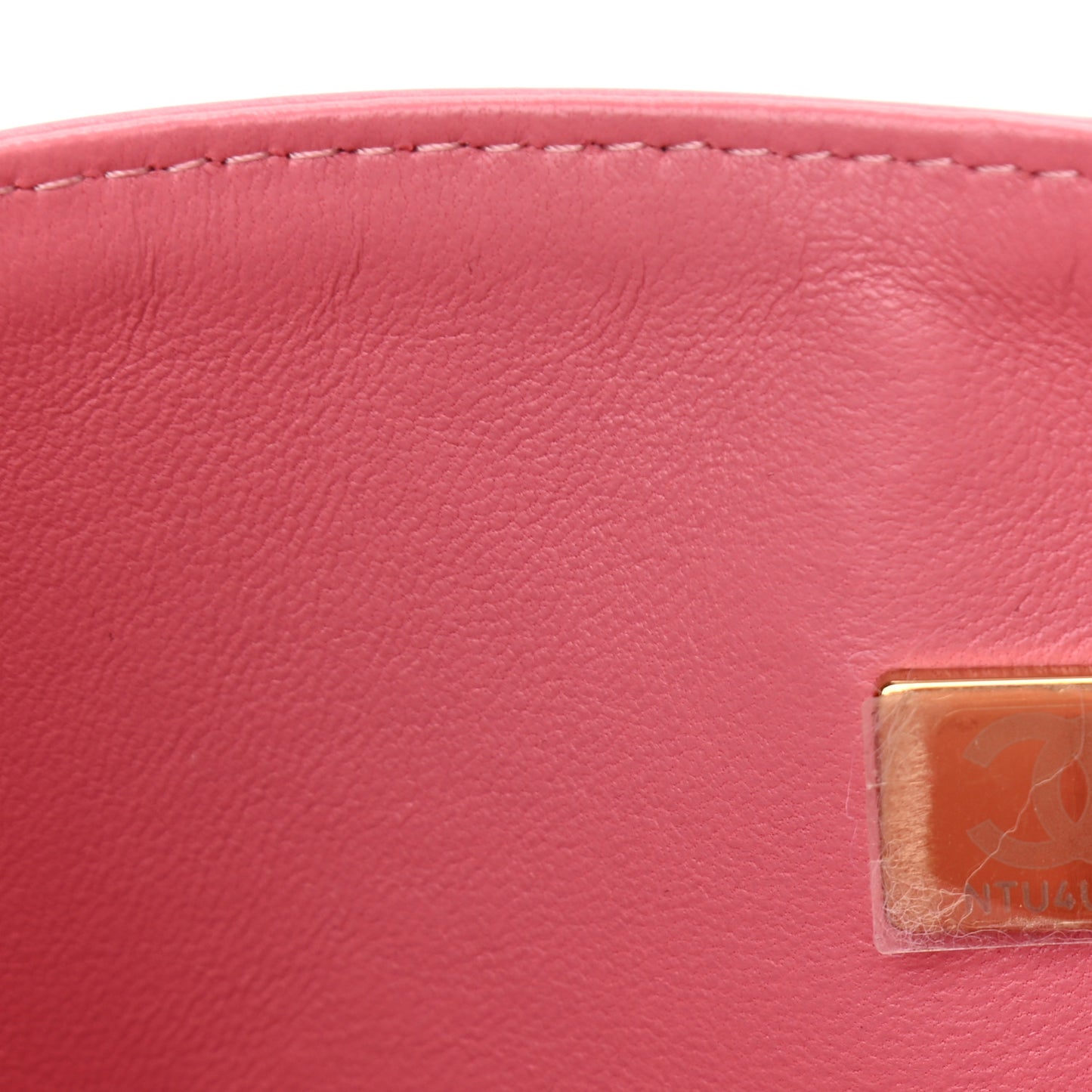 Lambskin Quilted Small Double Flap Pink