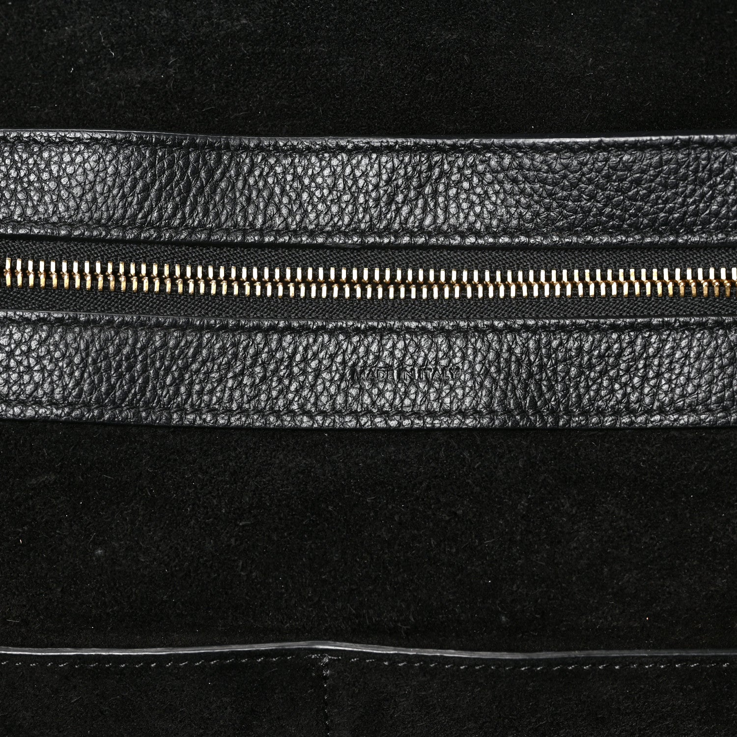 Celine Soft Grained Calfskin Medium Belt Cabas Phantom Black 7 of 9