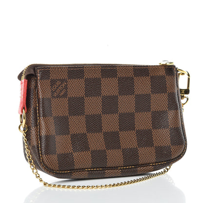Louis Vuitton Damier Ebene 2016 Christmas Animation Mini Pochette Accessories 3 of 9