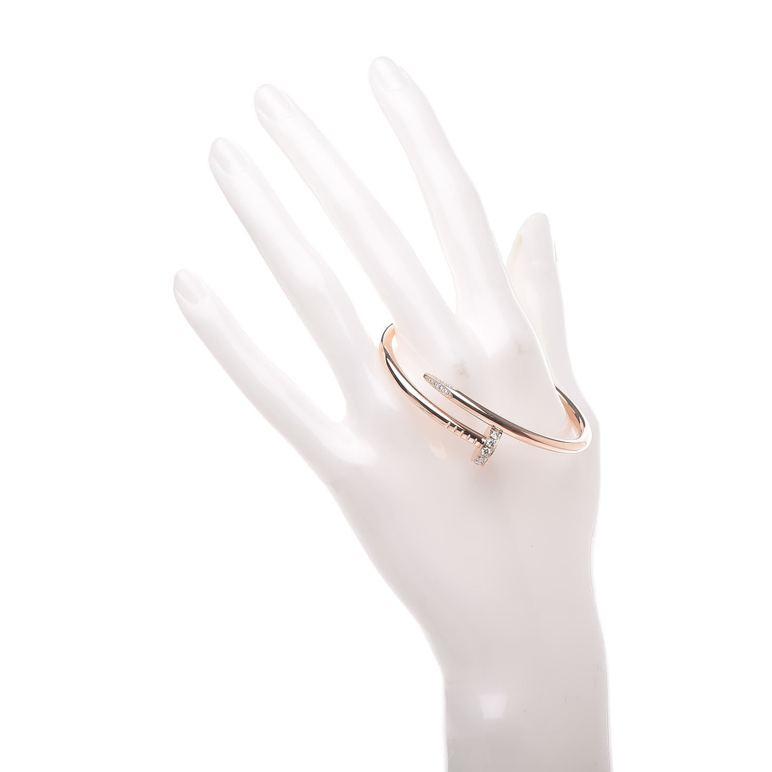 Cartier 18K Pink Gold Diamond Juste Un Clou Bracelet 15 2 of 5