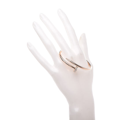 Cartier 18K Pink Gold Diamond Juste Un Clou Bracelet 15 2 of 5