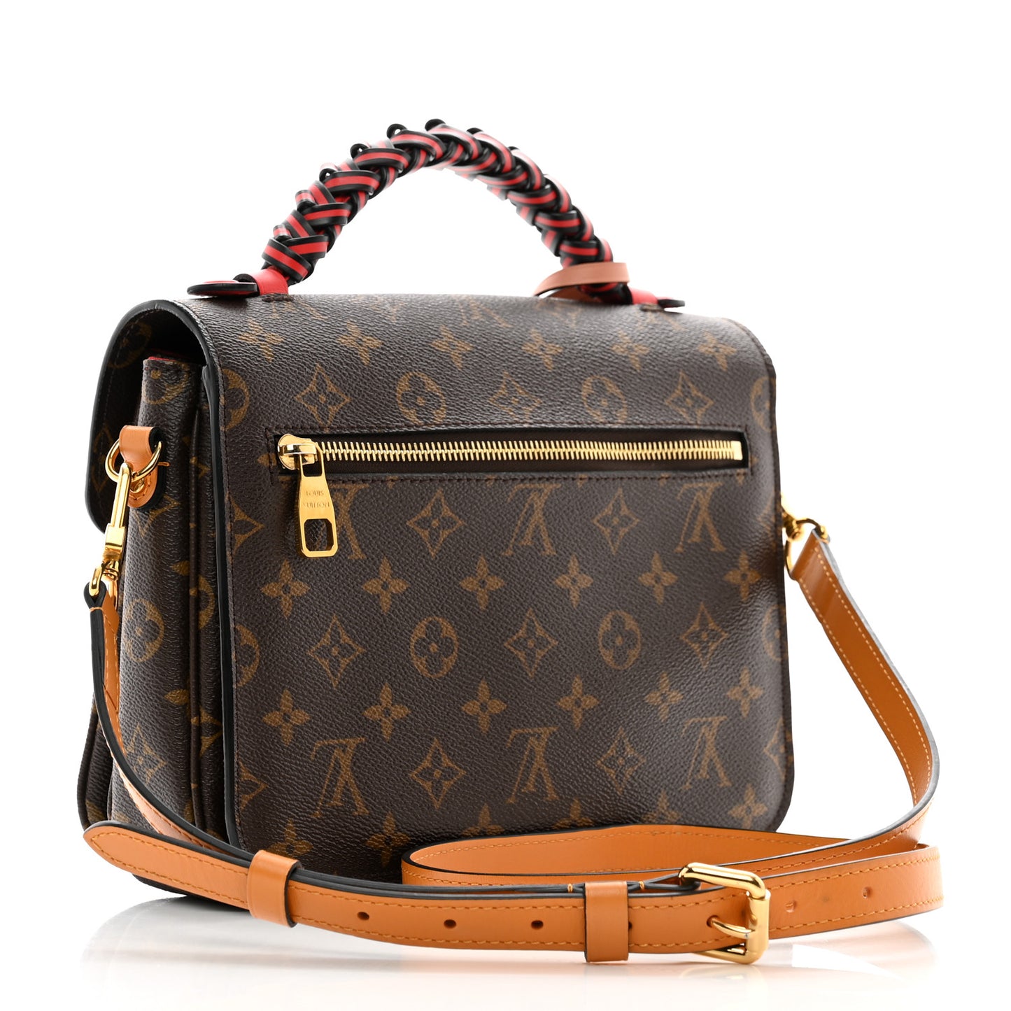 Monogram Braided Pochette Metis Coquelicot