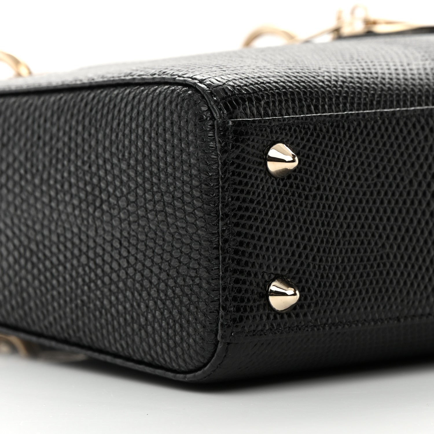 Christian Dior Lizard Small Lady Dior Black 9 of 14
