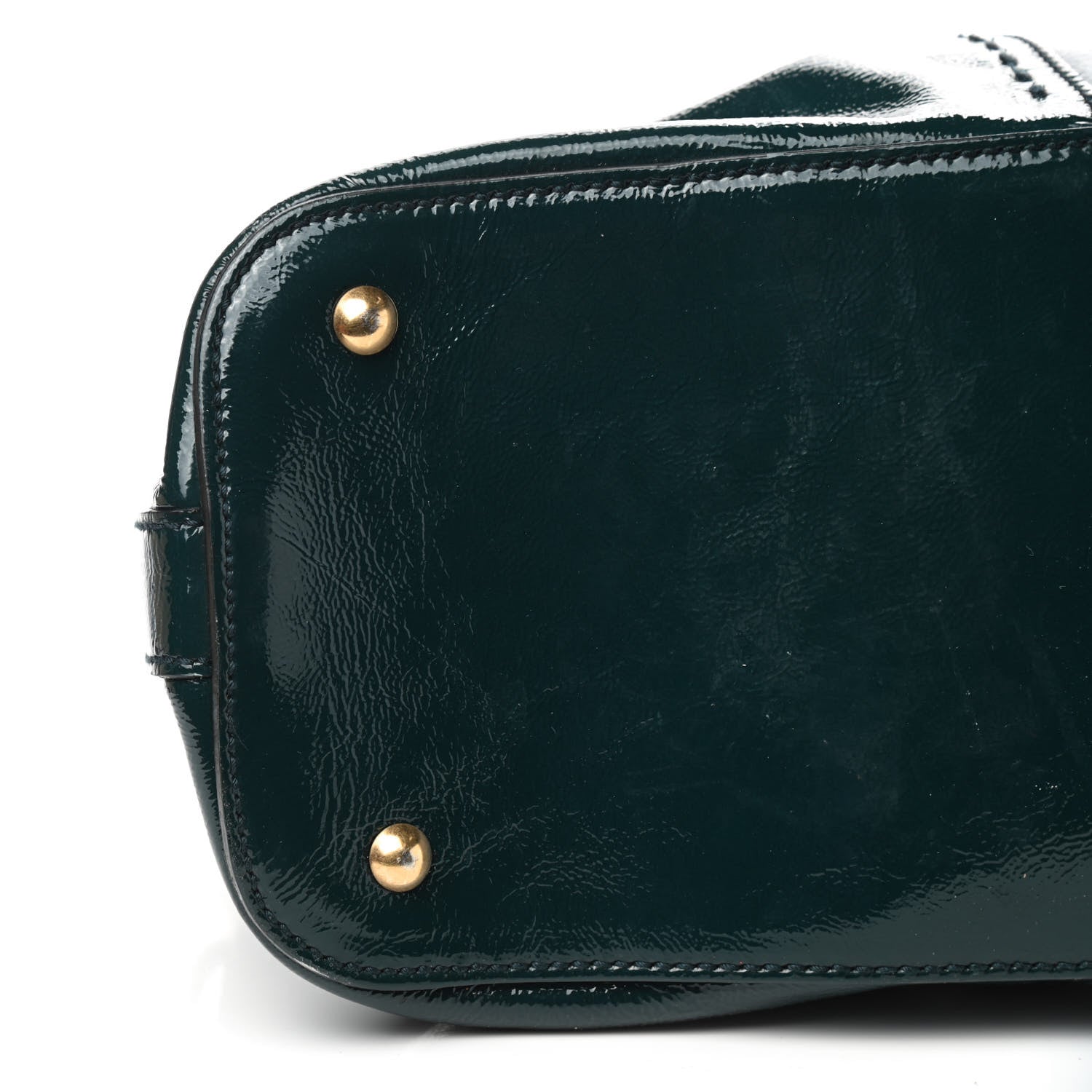 Saint Laurent Patent Oversized Muse Green 7 of 13