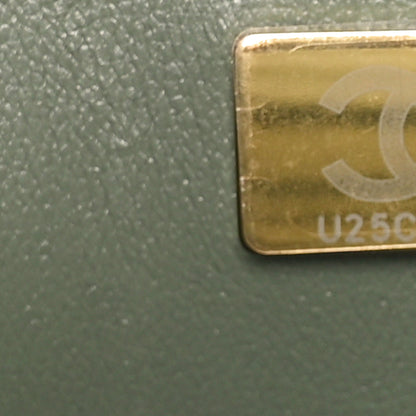 Chanel Lambskin Quilted Mini Rectangular Flap Green 8 of 10