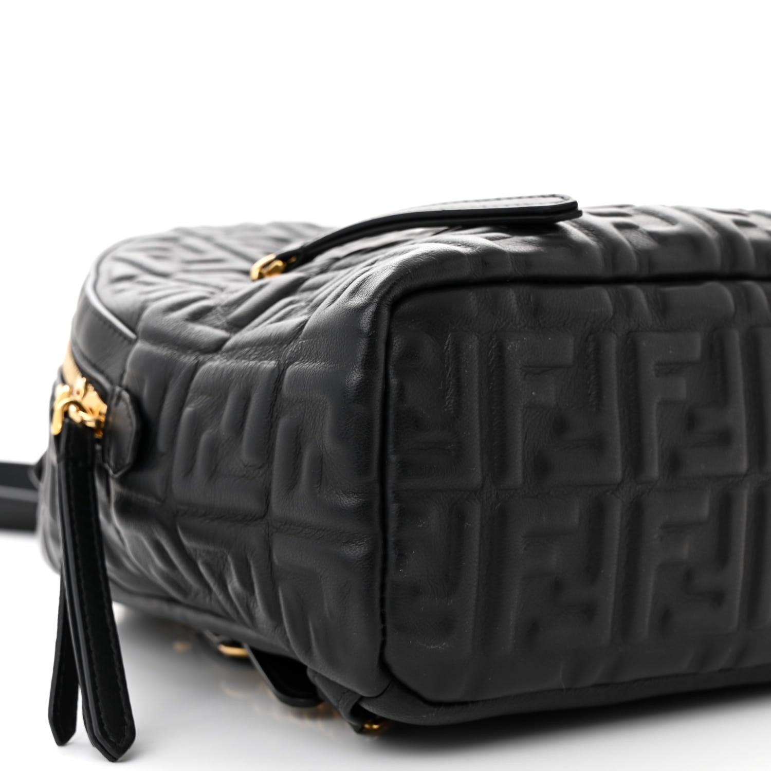 Fendi Nappa FF 1974 Embossed Mini Backpack Black 9 of 10