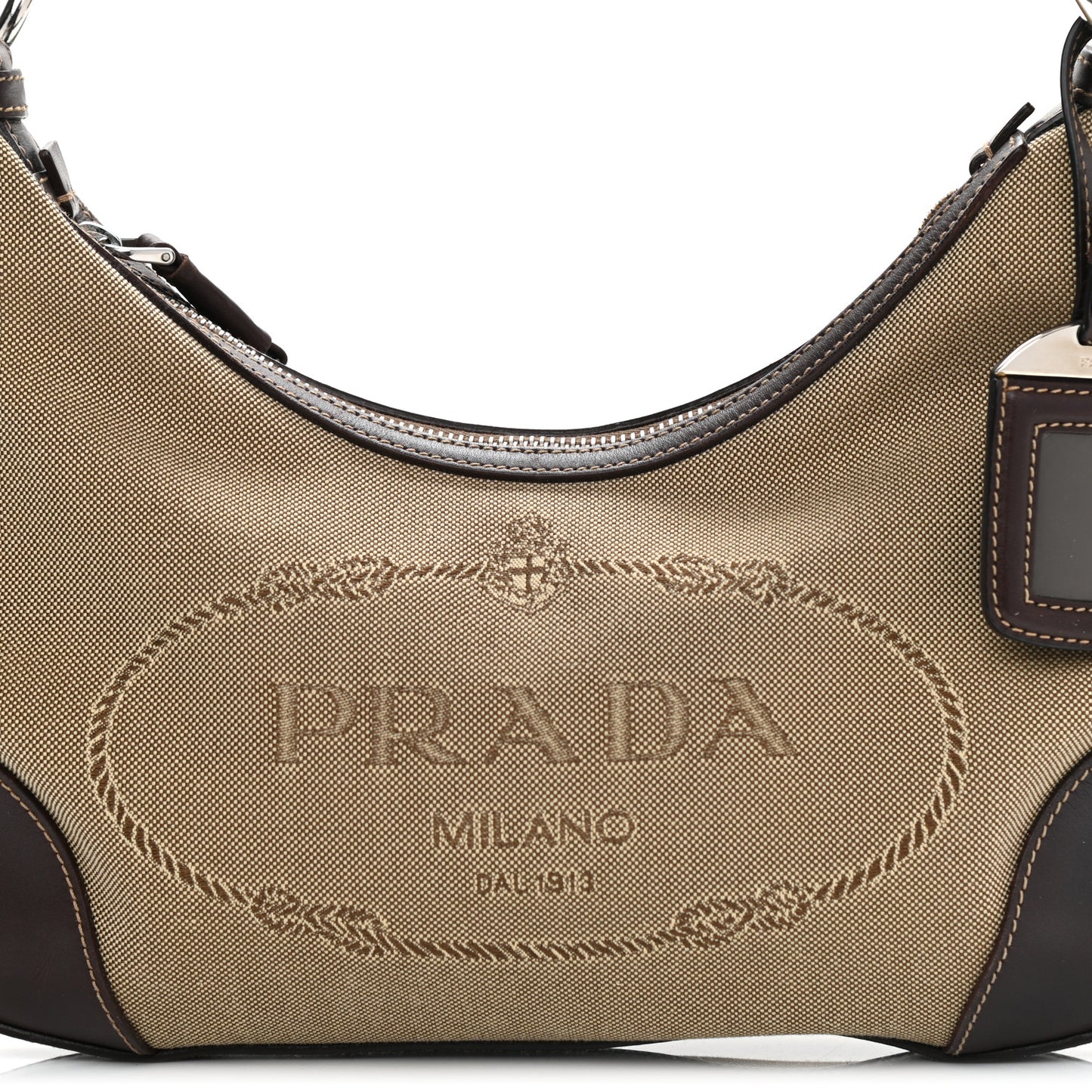 Jacquard Logo Hobo Corda Bruciato