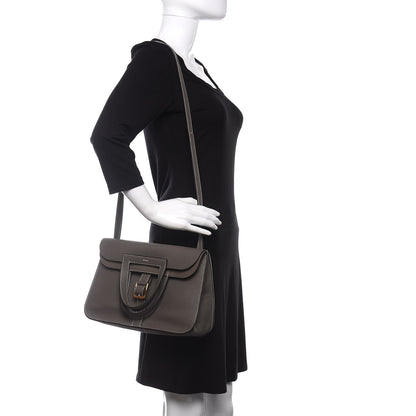 Hermes Taurillon Clemence Halzan 31 GM Etain 2 of 11