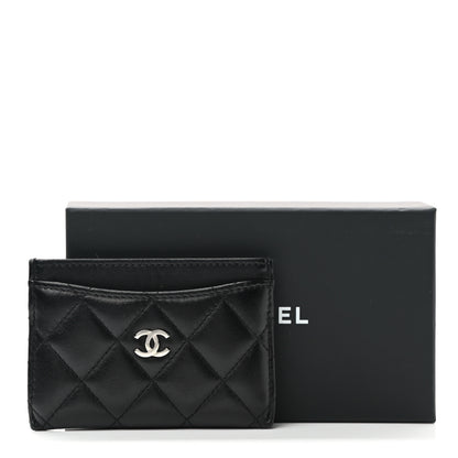 Chanel Lambskin Quilted Card Holder Black 9 of 9