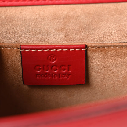 Gucci Calfskin Mini Sylvie Top Handle Bag Hibiscus Red 5 of 9