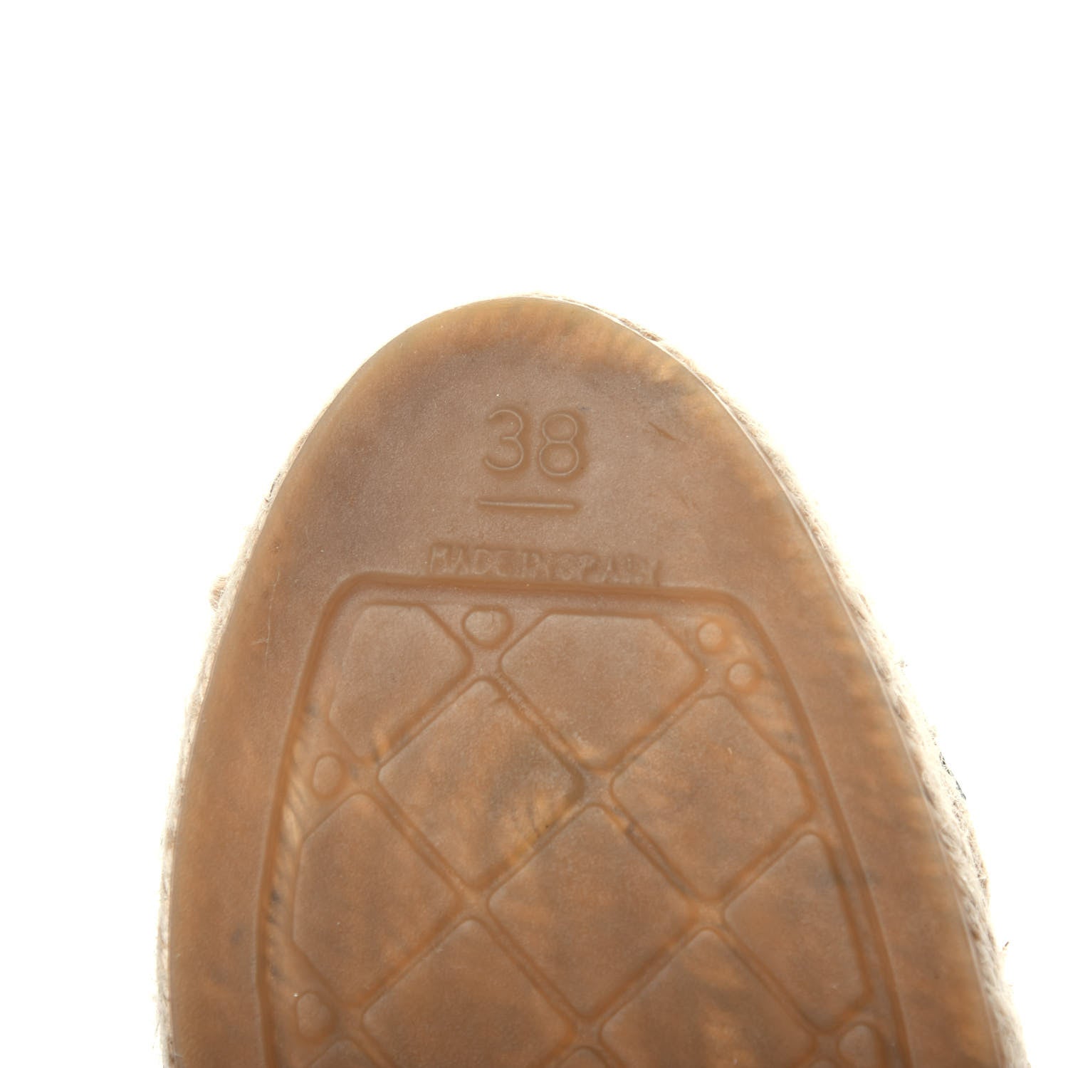 Chanel Goatskin Patent CC Espadrille Mules 38 Black 10 of 11