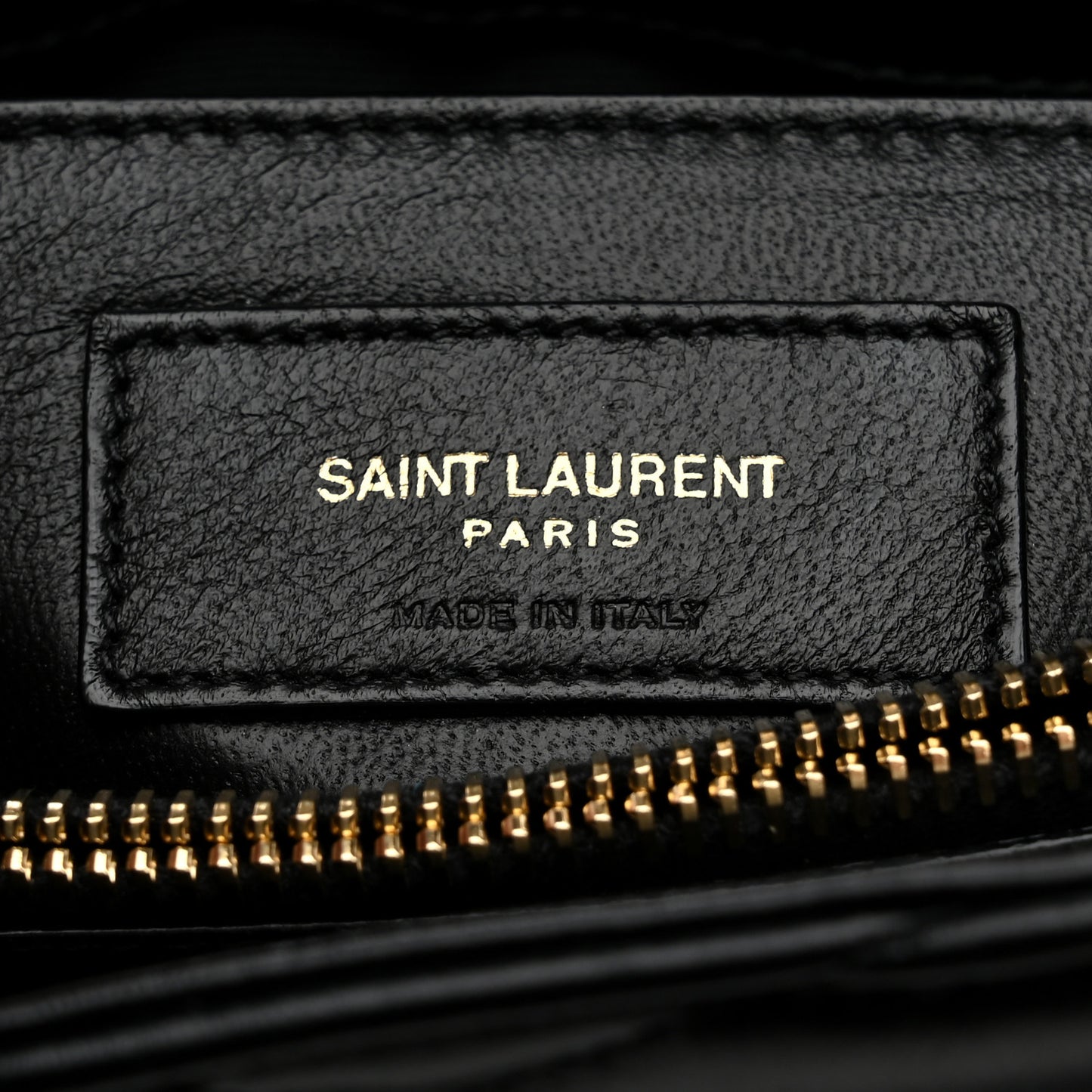 Calfskin Y Quilted Monogram Small Loulou Chain Satchel Black