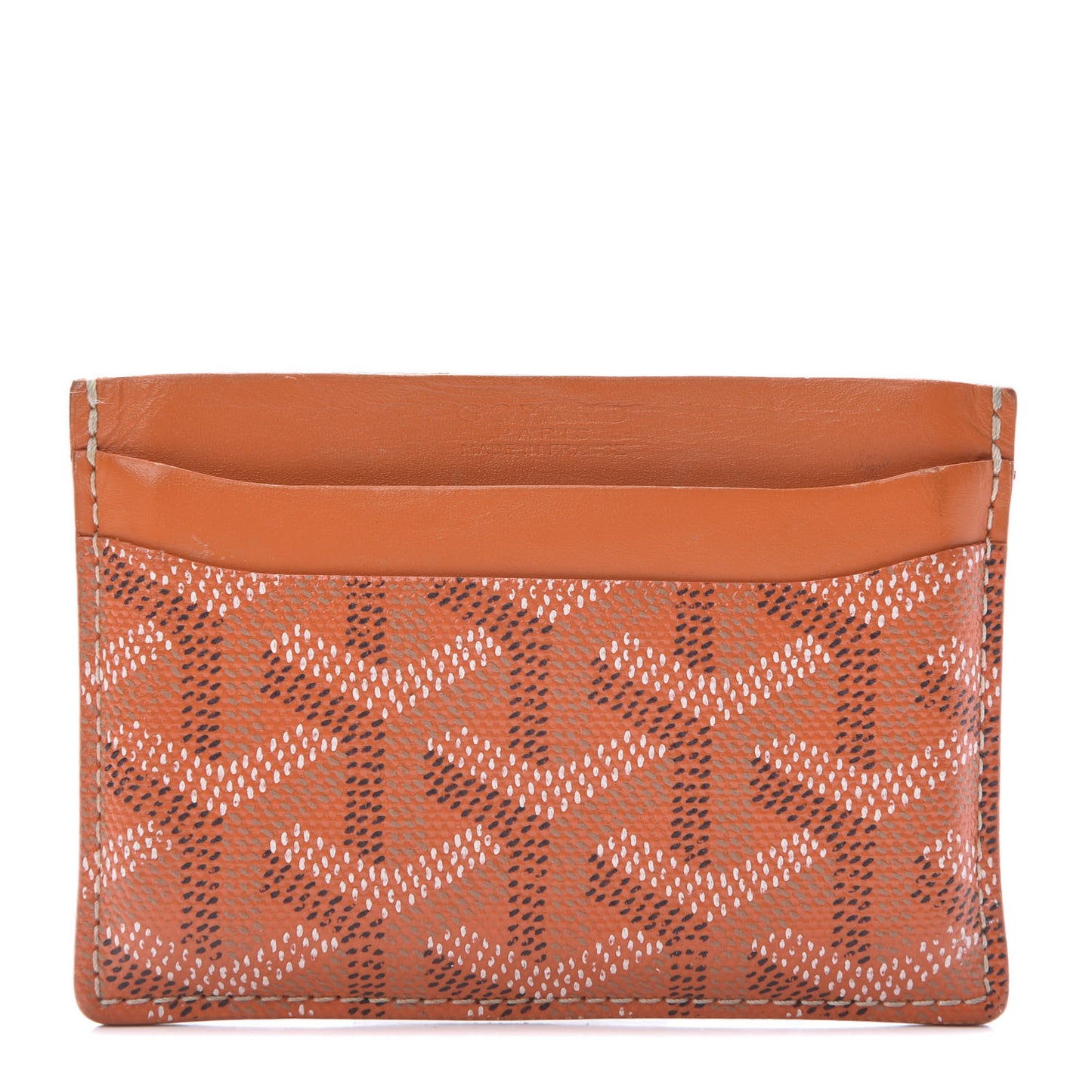 Goyardine Saint Sulpice Card Holder Orange