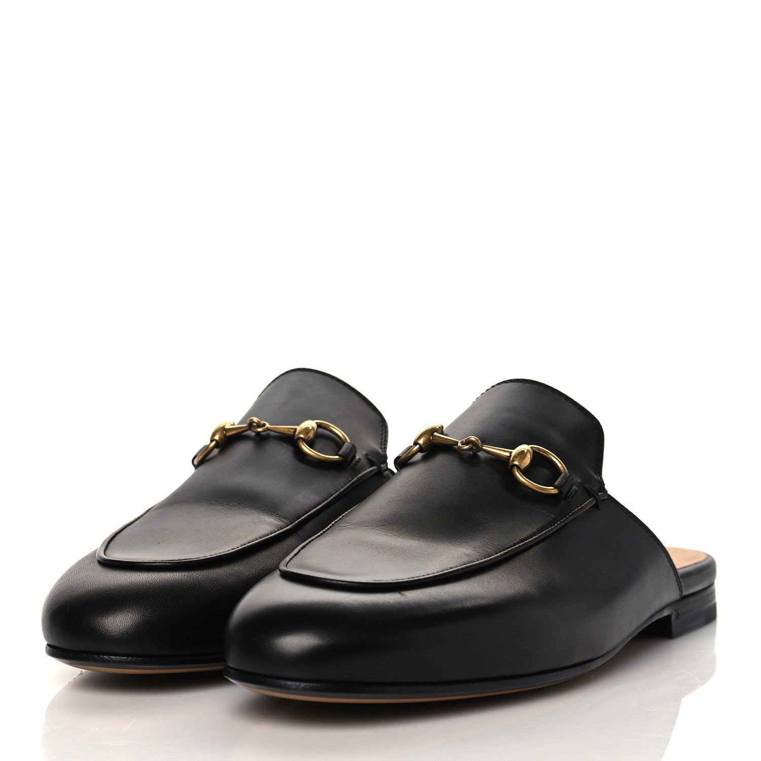 Gucci Calfskin Womens Princetown Slippers 37 Black 3 of 9