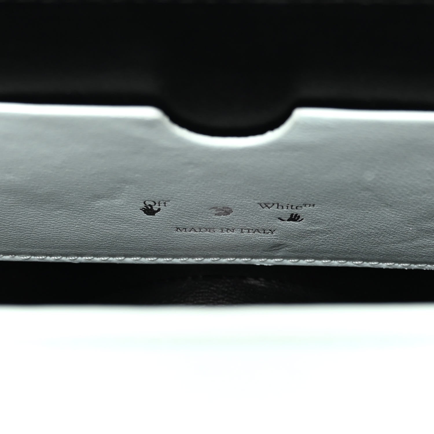 Off-White Calfskin Burrow 22 Shoulder Bag Light Blue 6 of 9