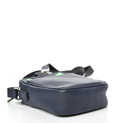 Fendi Cuoio Romano Fluo Metal Bug Eyes Small Messenger Bag Blue Notte Verde Fluo 3 of 9
