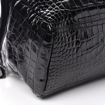 Givenchy Calfskin Crocodile Embossed Small Pandora Black 8 of 9