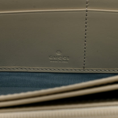 Gucci X SEGA Calfskin GUCCY Stars Zip Around Wallet Mystic White Gold 6 of 13