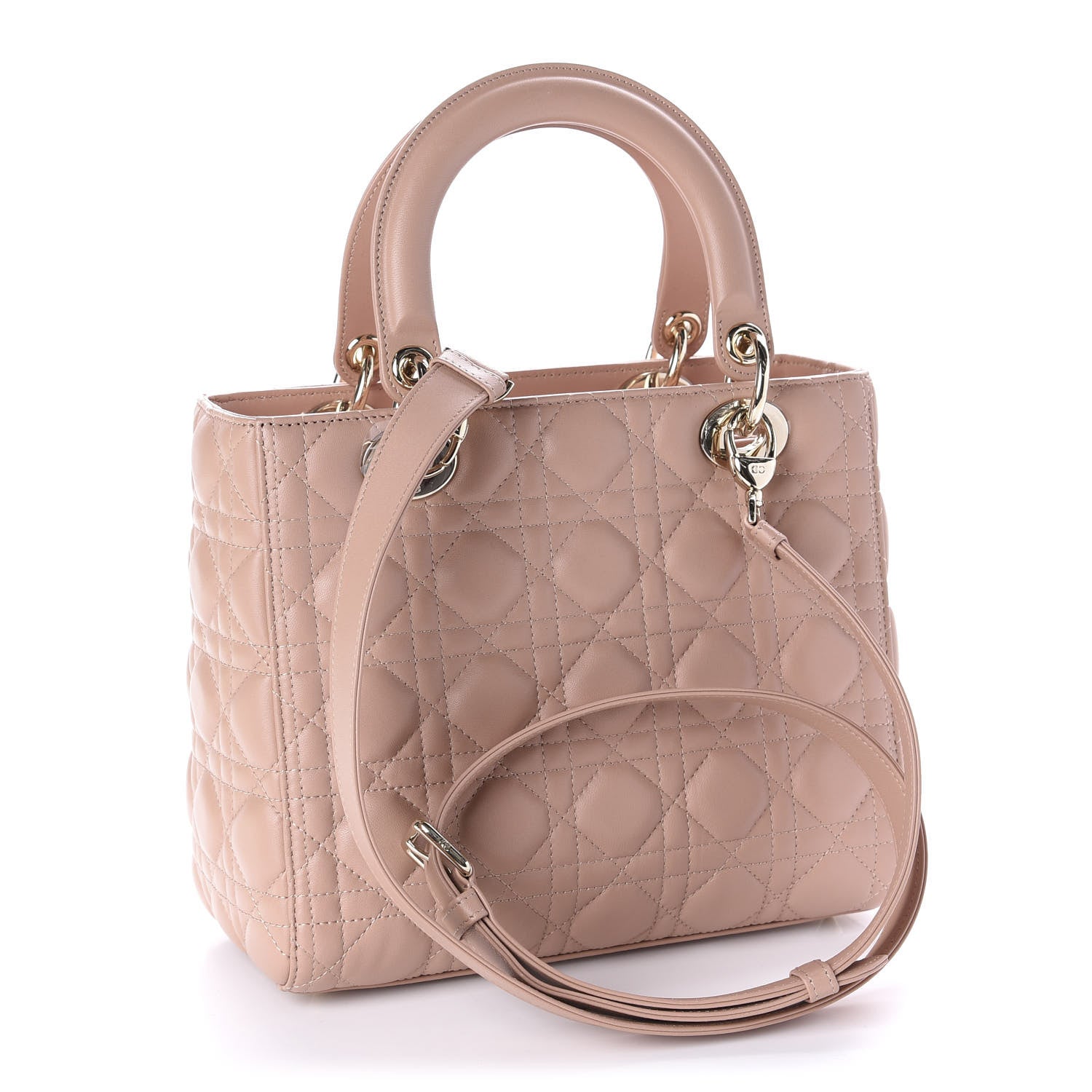 Christian Dior Lambskin Cannage Medium Lady Dior Fard 3 of 10