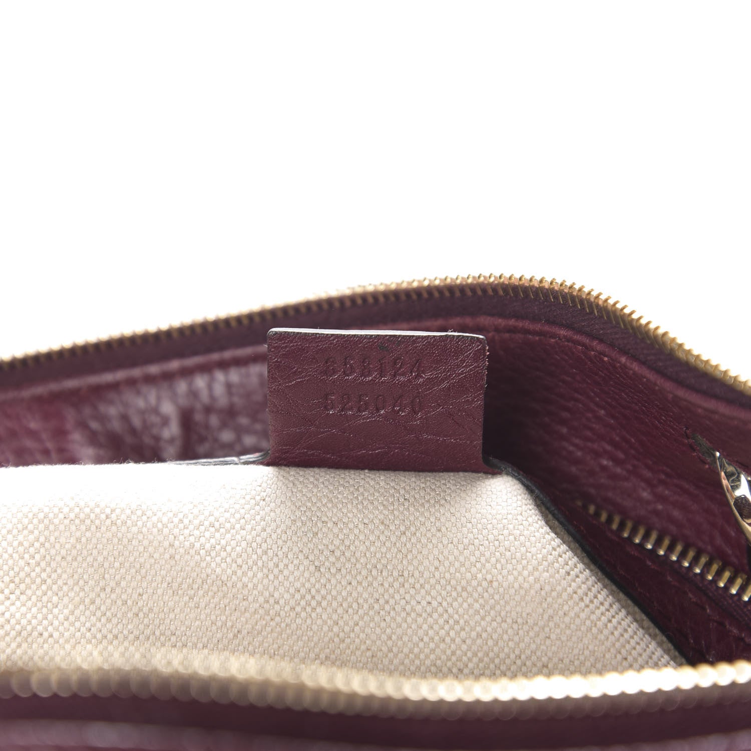 Gucci Calfskin Bamboo Medium Shopper Boston Burgundy 8 of 11