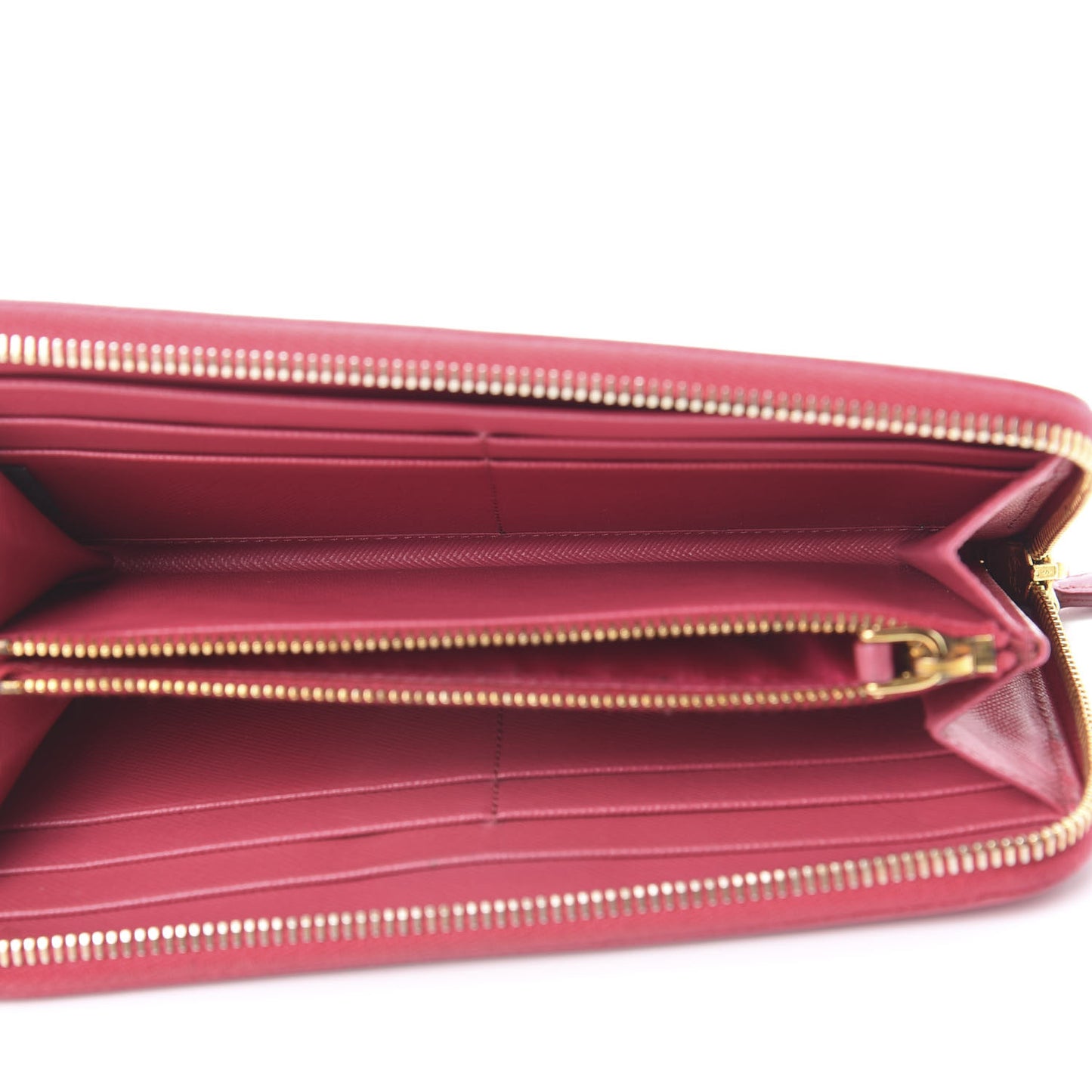 Saffiano Zip Around Wallet Peonia