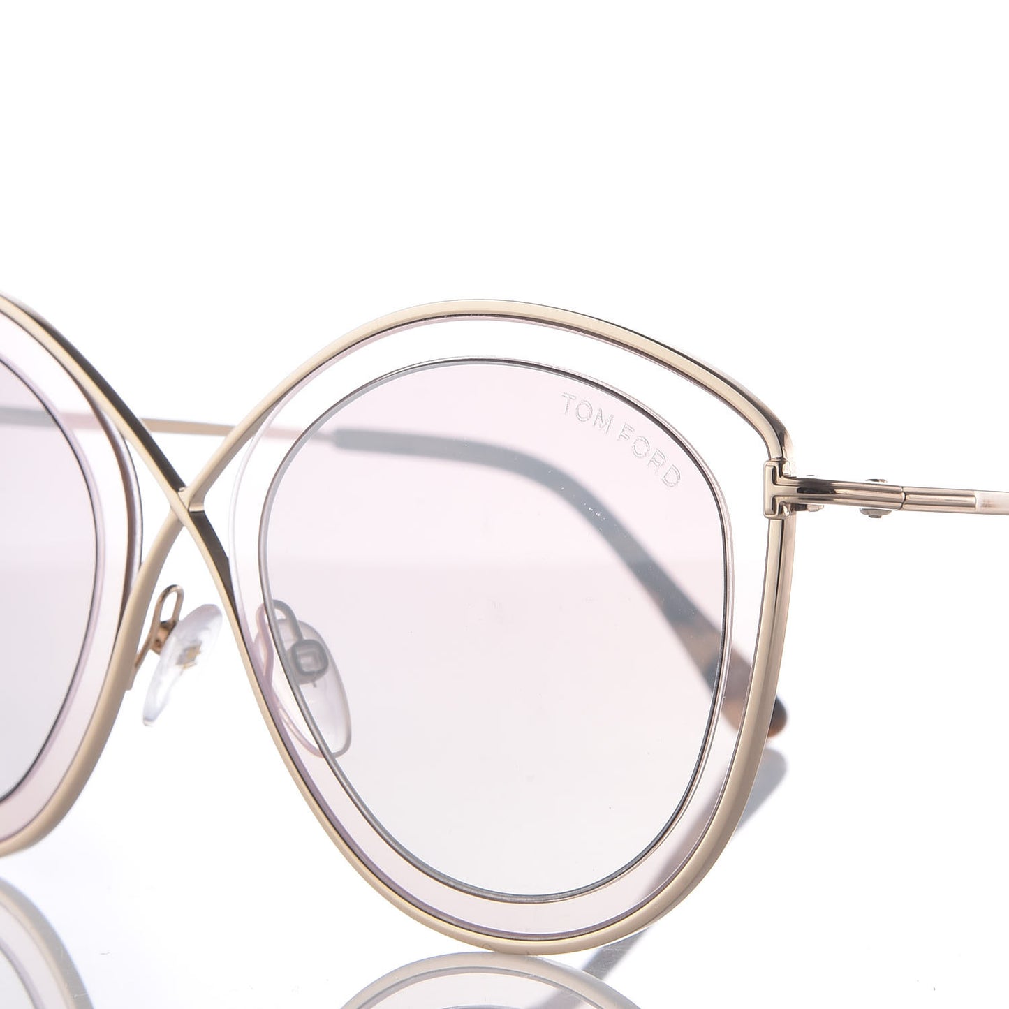 Sascha 02 Round Sunglasses TF604 Gold Tortoise