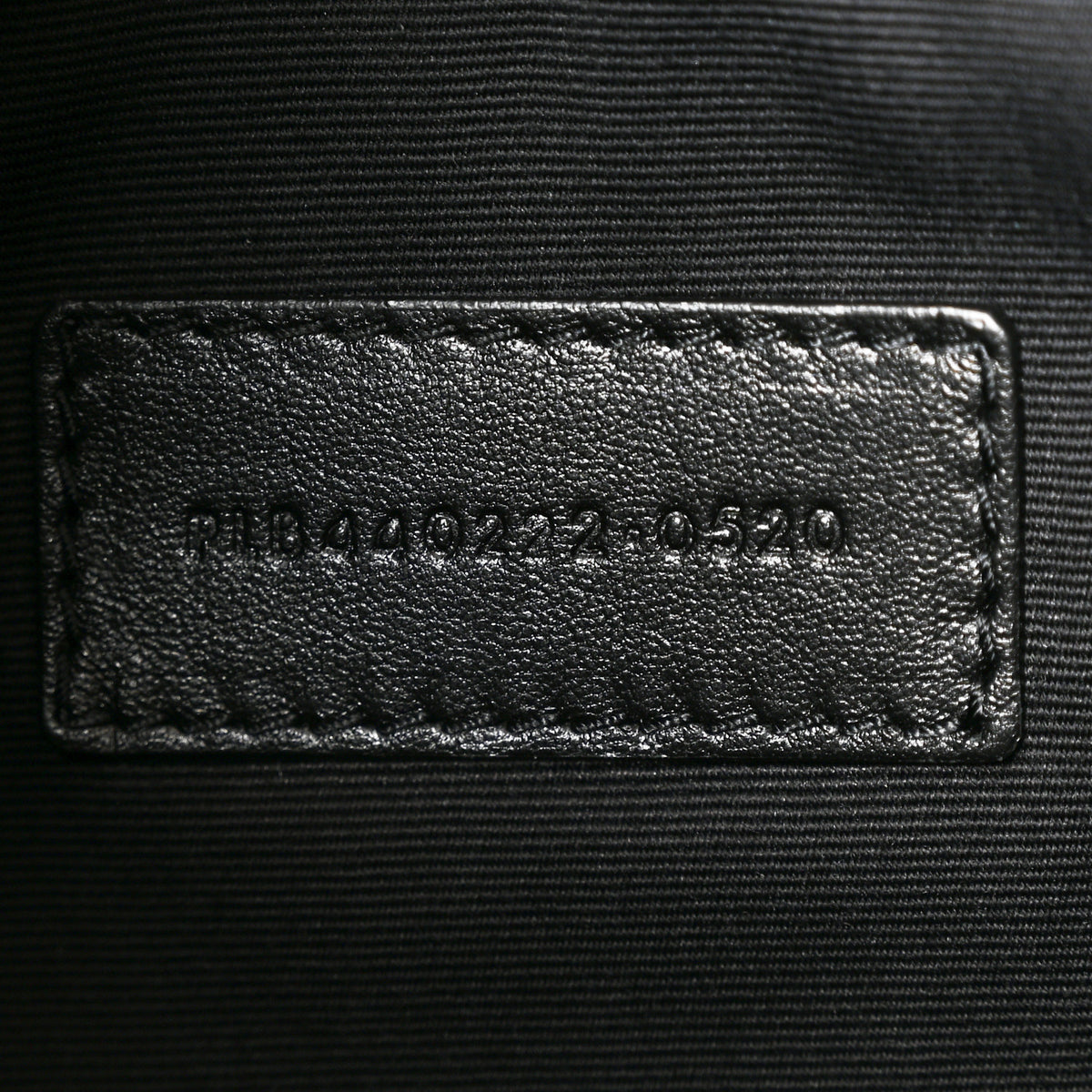 Saint Laurent Calfskin Matelasse Chevron Monogram Document Holder Black 7 of 10