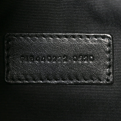 Saint Laurent Calfskin Matelasse Chevron Monogram Document Holder Black 7 of 10