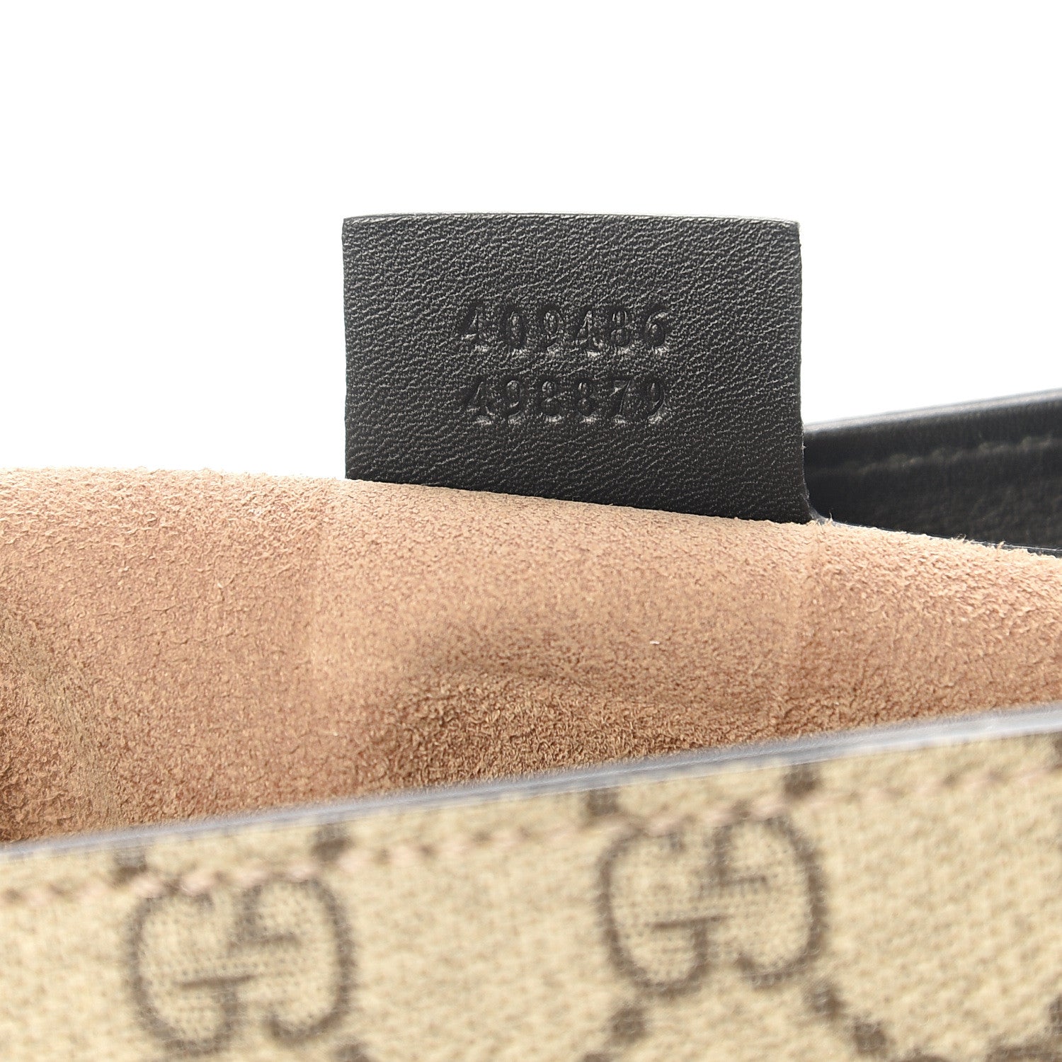Gucci GG Supreme Monogram Calfskin Medium Padlock Shoulder Bag Beige Black Cuir 6 of 17