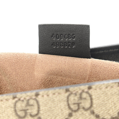 Gucci GG Supreme Monogram Calfskin Medium Padlock Shoulder Bag Beige Black Cuir 6 of 17