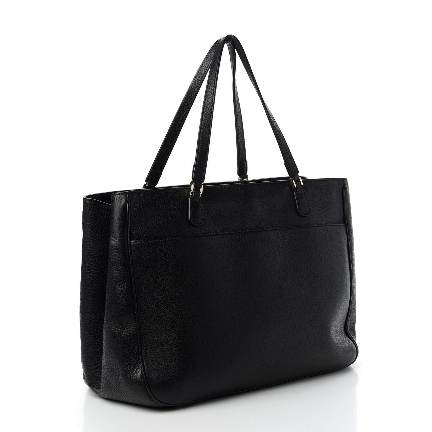 Gucci Calfskin Tote Black 3 of 10