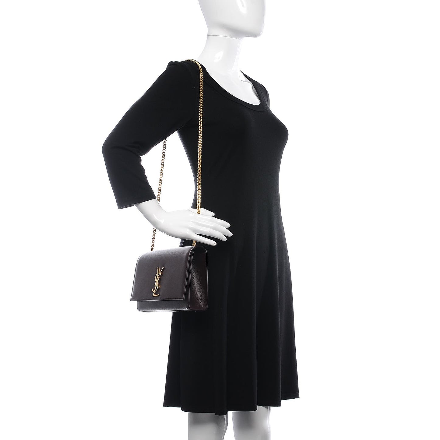 Grain De Poudre Medium Classic Monogram Kate Satchel Amaranto
