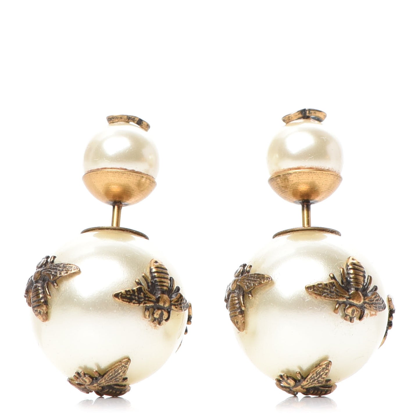 Pearl Tribales Bee Earrings Gold