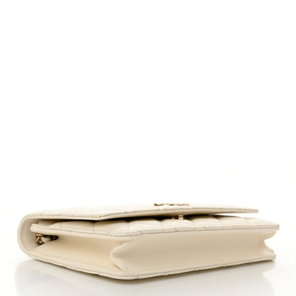 Chanel Caviar Quilted Multi Chain Wallet On Chain WOC White 4 of 13
