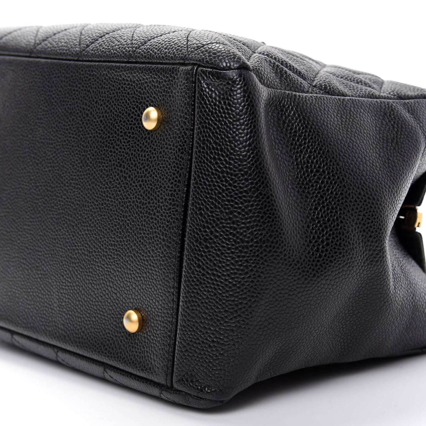 Caviar Quilted Petit Timeless Tote PTT Black