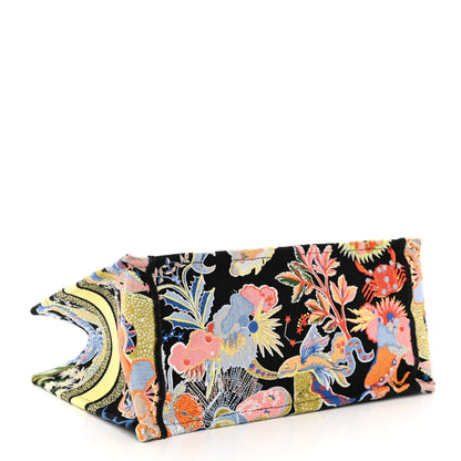Christian Dior Canvas Zodiac Fantastico Embroidered Medium Book Tote Black Multicolor 4 of 13