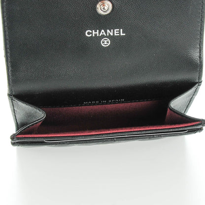 Chanel Lambskin Quilted Flap Card Holder Black 5 of 8