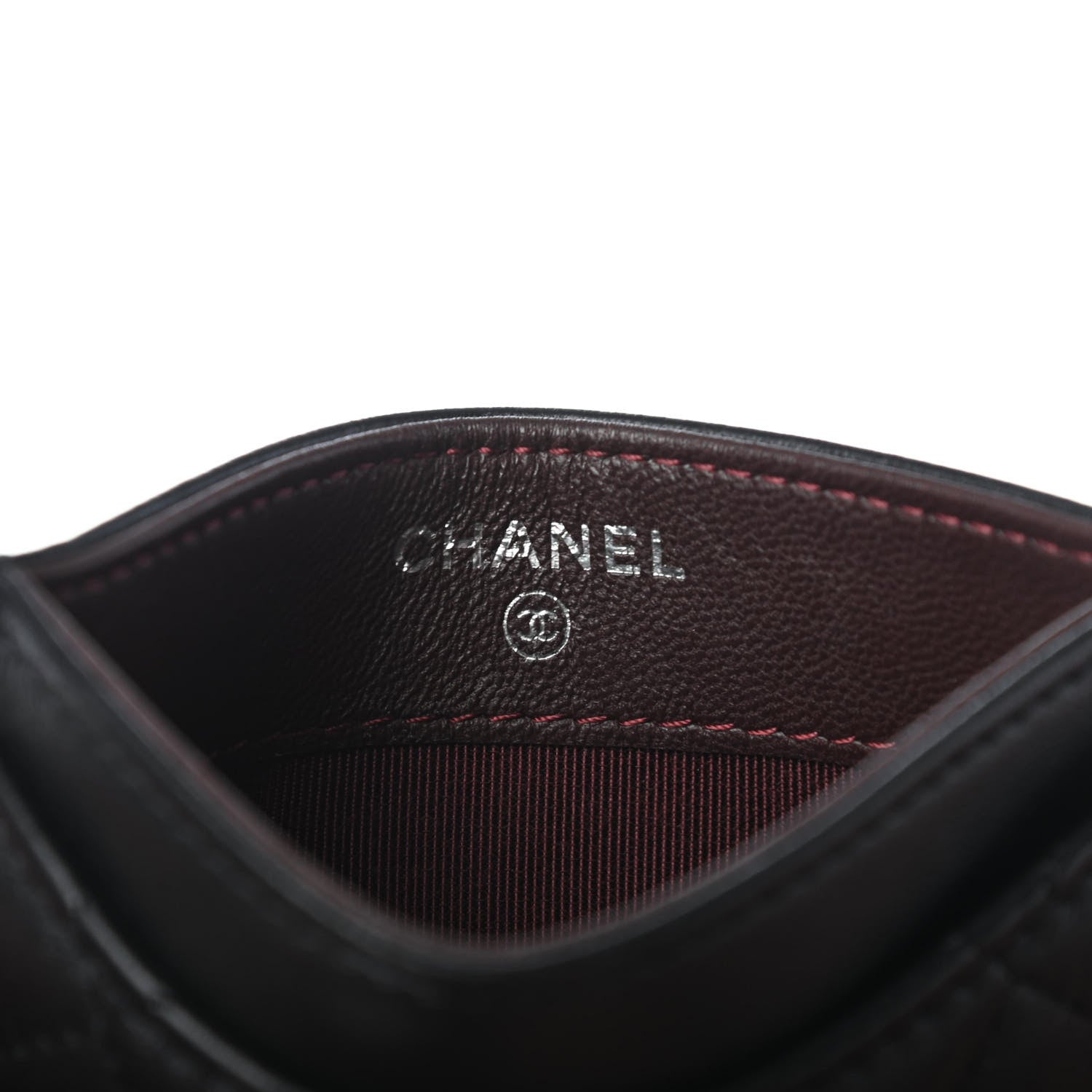 Chanel Lambskin Quilted Card Holder Black 5 of 8
