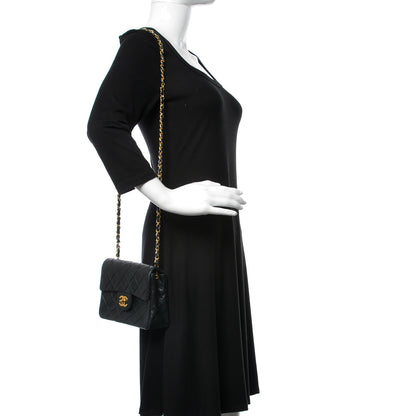 Chanel Lambskin Quilted Mini Square Flap Black 2 of 16
