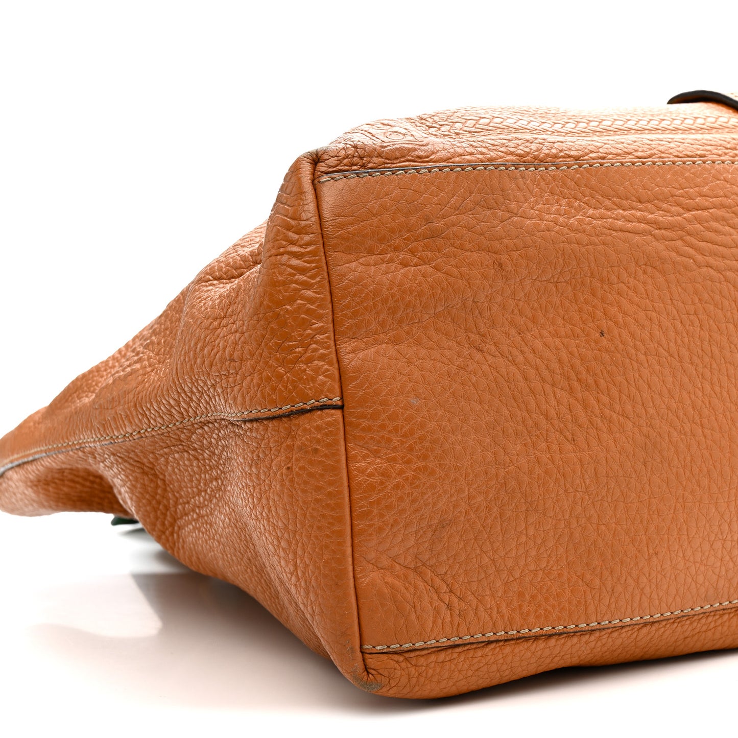 Cuoio Romano Selleria Large Villa Borghese Tote Meile Brown Green