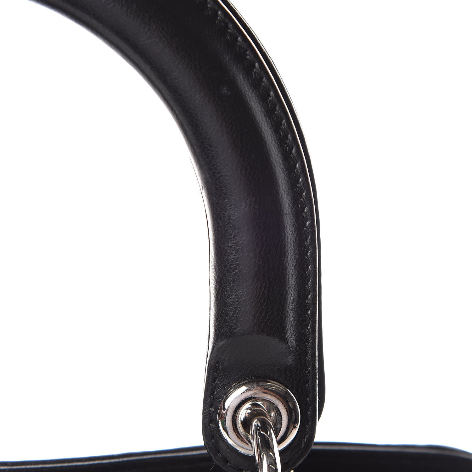 Christian Dior Lambskin Cannage Medium Granville Tote Black 19 of 20
