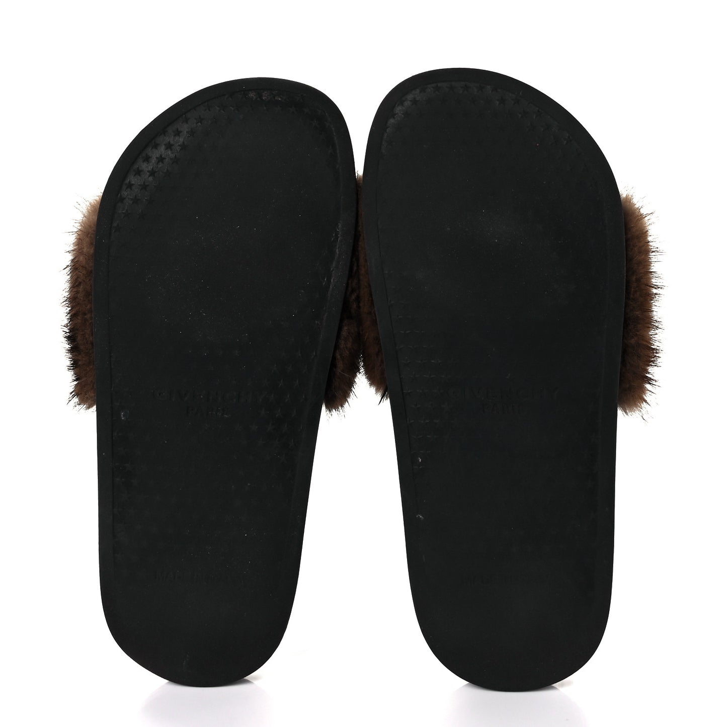 Mink Rubber Slide Sandals 36.5 Brown