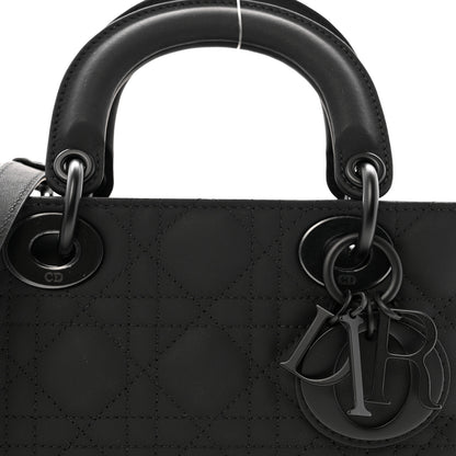 Christian Dior Ultra Matte Calfskin Cannage Medium Lady D-Joy Black 8 of 10